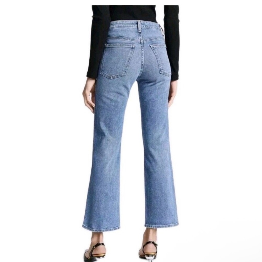 Khaite Vivian Vintage Blue Jeans Women’s Size 30 High Rise Bootcut Cropped Denim - Picture 2 of 12